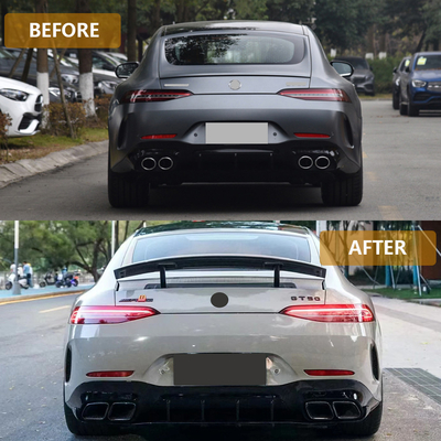 Otras partes del cuerpo para logotipo personalizado aceptado parachoque trasero de Mercedes W290 GT63 Benz AMG