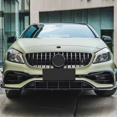 Moderno estilo de diseño de lujo para BENZ A clase Kit de carrocería Suministro A45 AMG Parche trasero de parrilla