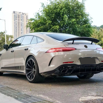 Logotipo personalizado aceptado AMG GT C190 W290-GT63 Modificación del tubo de escape del labio trasero para Benz