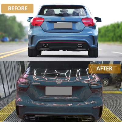 Parachoques traseros de diseño de lujo Morden para Benz A 13-18 W176-A45 AMG GT / GT S C190