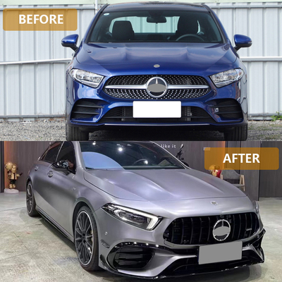 Morden estilo de diseño de lujo Kit de actualización del cuerpo delantero para BENZ W177 Hatchback A45 AMG Serie 19-24 Car Facelift