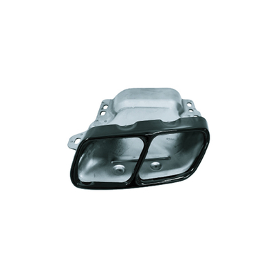 Mercedes-Benz CLA W117 2013-2019 cuello de cola de cuatro salidas tubo amortiguador de escape de cromo negro