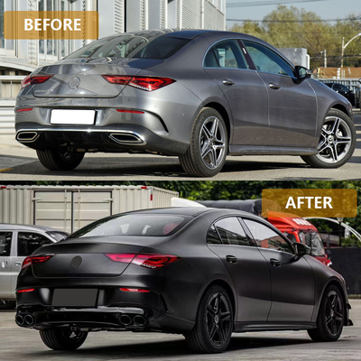 Mercedes Benz CLA W118 Parachoques traseros y labio difusor con escape de garganta Otras partes del cuerpo
