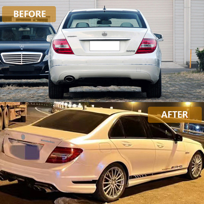 Mejorar su Benz clase C W204 con C63 Led luces traseras de cola Temperatura de color 5000K
