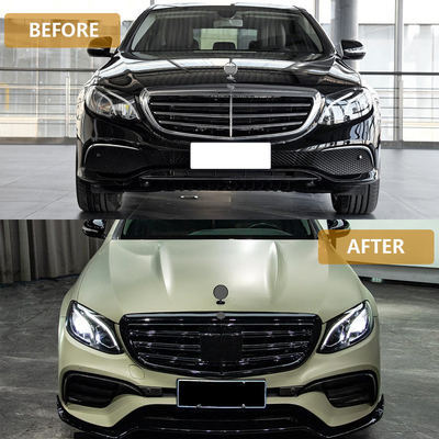 Labio delantero para Mercedes-Benz Clase E W213/C238-E63 2016-2020 Logotipo AMG Personalizado Aceptado