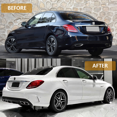 Accesorios para automóviles faldas laterales de automóviles Benz C modificado a C63 estilo AMG 2015-2018 kits de cuerpo