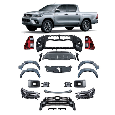 Automóvil con kit de carrocería tipo HILUX ROCCO 2021 en estilo de diseño de negocios / lujo