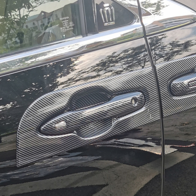 Accesorios de automóviles de plata/negro Portón de la manija de la cubierta del cuenco para Toyota Alphard Vellfire 2024