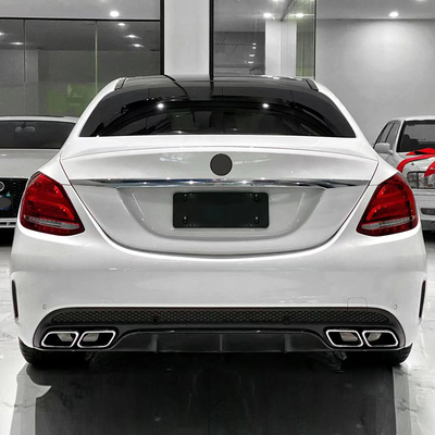 15-18 Mercedes-Benz Clase C W205 Kit de carrocería Morden Estilo de diseño de lujo Cola Tubo de garganta