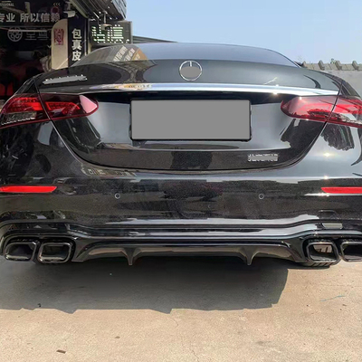 Tubo de cola de acero inoxidable de plata o negro para BENZ E63 estilo W213 Otras partes del cuerpo