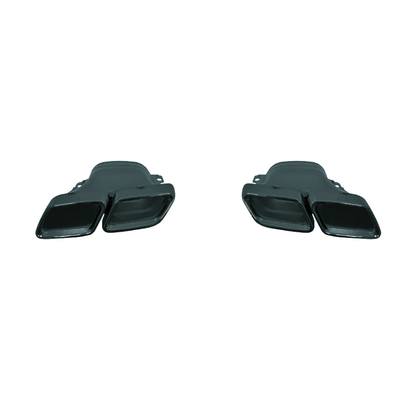 Punta de escape de acero inoxidable pulido C63 AMG estilo para 15-18 Mercedes-Benz Clase C W205