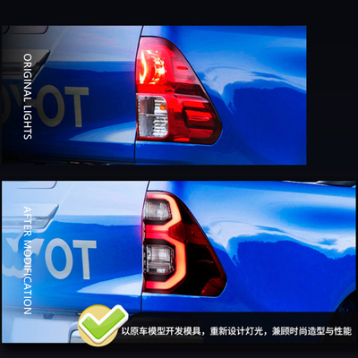 100% probado 2020- Hilux luces traseras modificadas de flash LED para Hilux Rocco