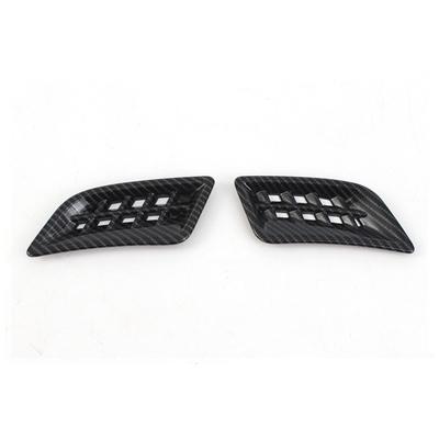 Paquete de decoración de salida del aire acondicionado delantero para Toyota Alphard 2024 Fibra de carbono