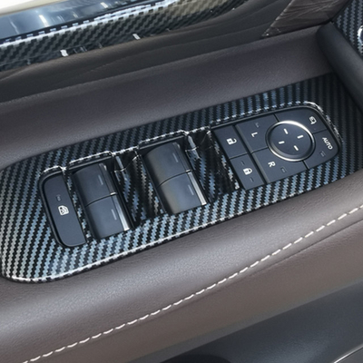 Revestimiento decorativo de la cubierta del botón de elevación del panel de la ventana del automóvil para Toyota Alphard Vellfire 2024