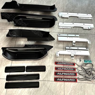 2024 Toyota Alphard Sill de puerta en aleación de aluminio con proceso de oxidación y pedal