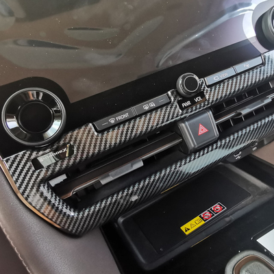 Toyota Alphard Vellfire 2024 Carbon Car AC Conjunto de aire acondicionado Ajuste Decoración de la cubierta