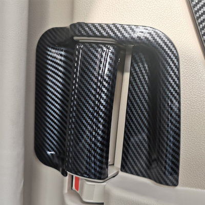 Manillas de puertas interiores seguras y personalizables para Toyota Alphard 2024 acabado gris negro