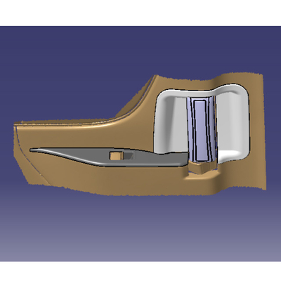 Manillas de puertas interiores seguras y personalizables para Toyota Alphard 2024 acabado gris negro