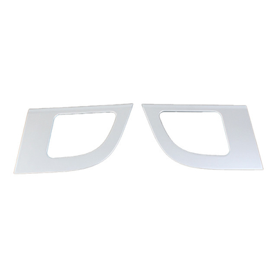 Cuadro de cubierta de corno de puerta de automóvil de fibra de carbono ABS para Toyota Alphard 2024 en blanco / negro / marrón