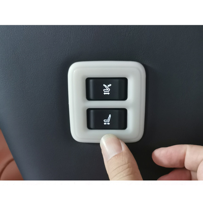 ABS Accesorios para automóviles Dos filas de asientos Ajuste de memoria Switch Panel de cubierta Trim marco para 2024