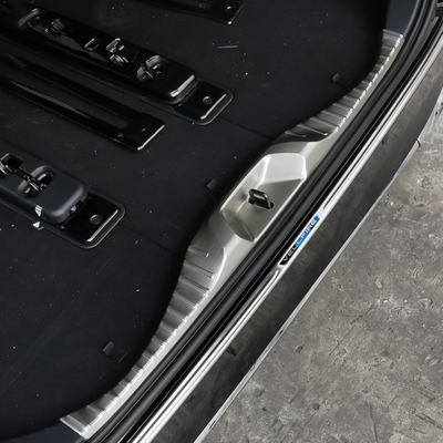 Placa de protección trasera interna ABS para Toyota Alphard Vellfire 2024 Estiramiento de carbono personalizado