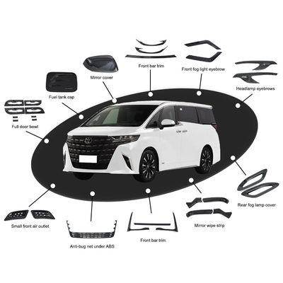 Repuesto de brazos del asiento en ABS estilo de diseño de decoración para Toyota Alphard Vellfire2024