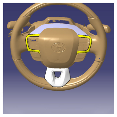 Nomal Toyota 2024 Alphard Vellfire ABS Fibra de carbono Geométrico del volante
