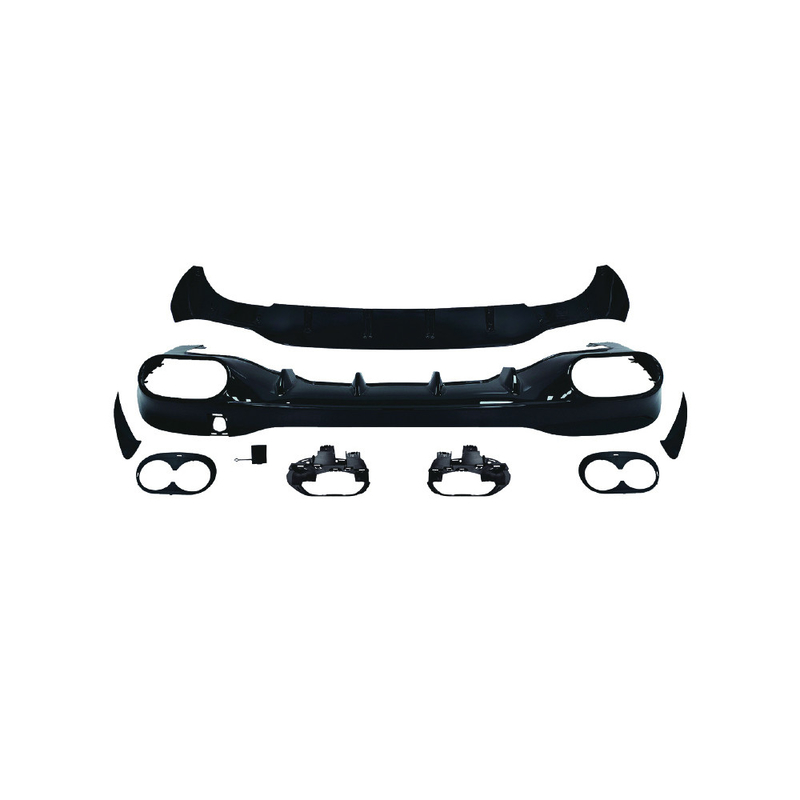 100% de los gases de escape del difusor trasero para la boca y la garganta para Mercedes-Benz CLA W118 2020-2024