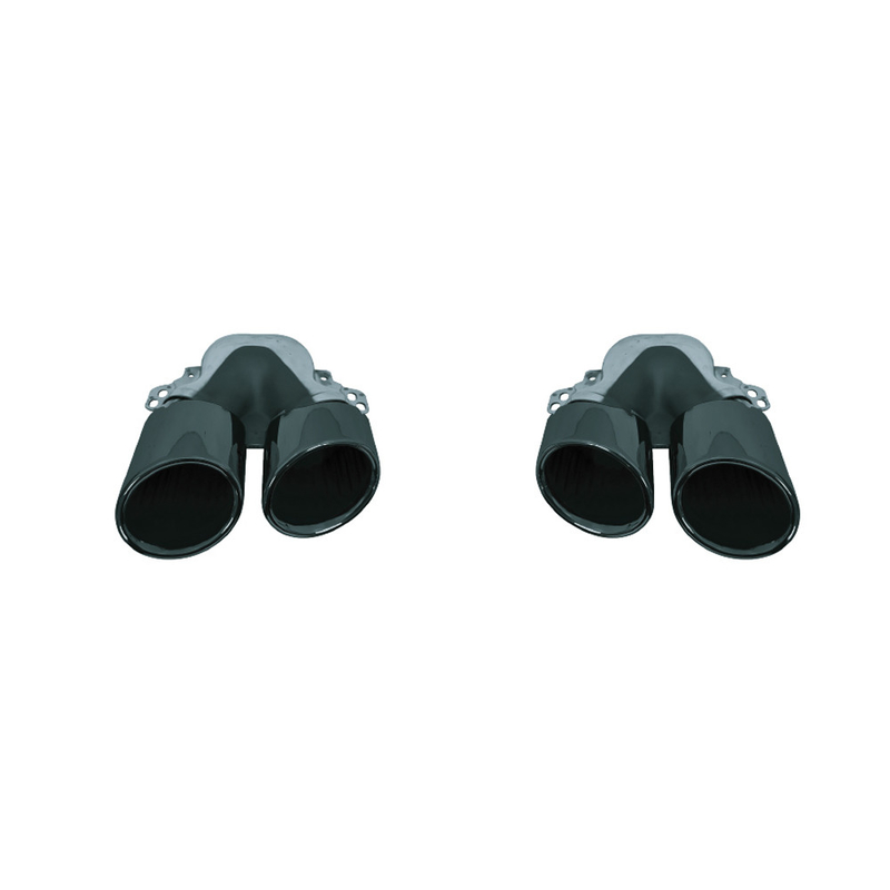Actualice su CLA a un lujo moderno con este Split Ellipse Tailpipe Garganta en Negro