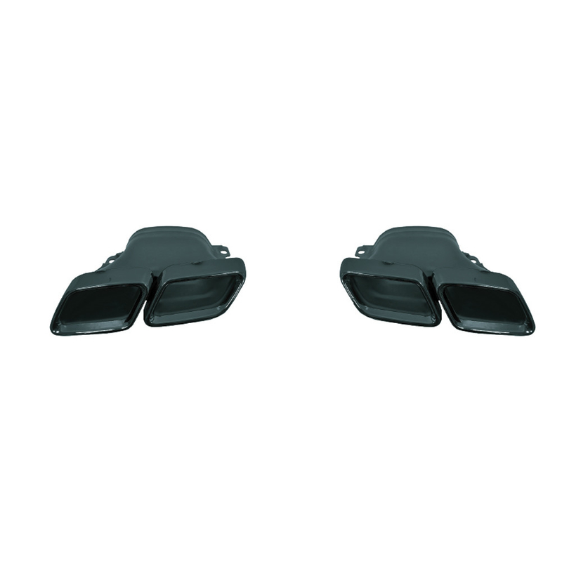 Punta de escape de acero inoxidable pulido C63 AMG estilo para 15-18 Mercedes-Benz Clase C W205