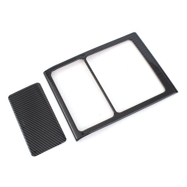 Toyota Tacoma 2024 2025 Interior del coche ABS Fibra de carbono Negro Cabeza luz interruptor botón de la tapa de recubrimiento 1pcs