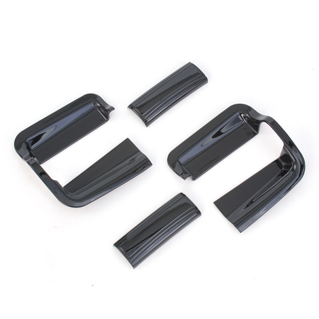 Manillas de puertas interiores seguras y personalizables para Toyota Alphard 2024 acabado gris negro